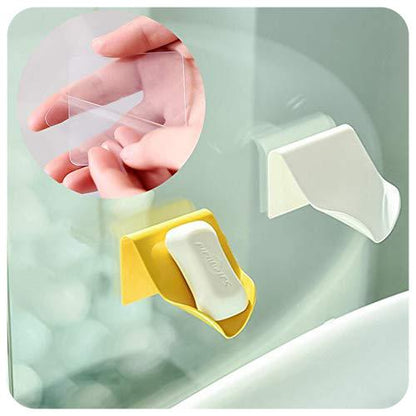 WALL MOUNTED SELF ADHESIVE SOAP HOLDER (PACK OF 4)