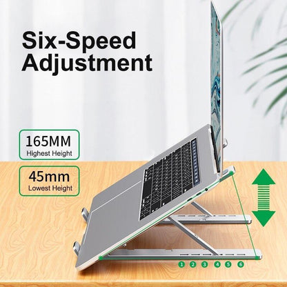 ADJUSTABLE & PORTABLE ALUMINIUM LAPTOP STAND