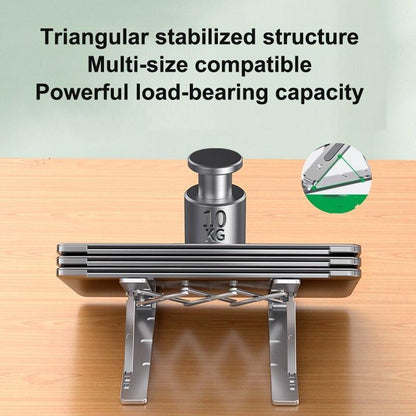 ADJUSTABLE & PORTABLE ALUMINIUM LAPTOP STAND